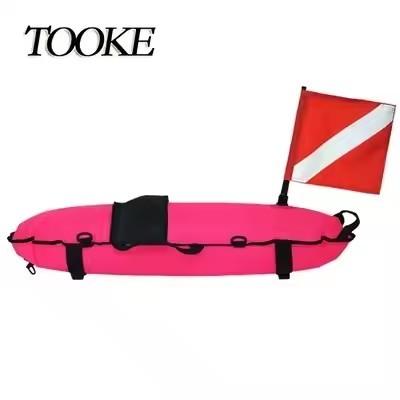 210D Nylon Surface Marker Buoy PVC Inflatable Spearfishing Floats And Buoys With Dive Flag