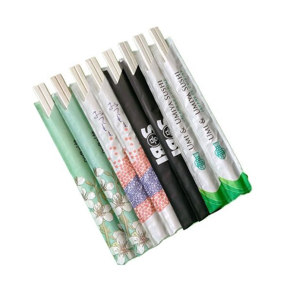 Customised Logo High Quality Disposable Wooden Chop Sticks Reusable Boutique Round Stick Bamboo Chopsticks