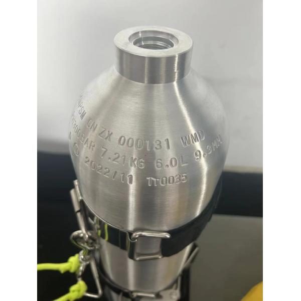 6.8L 300bar Composite Air Cylinder Filled by Compressor for Carbon Dioxide Gas Storage