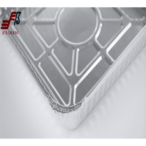 Hard Temper Square Aluminum Foil Pans for Supermarket