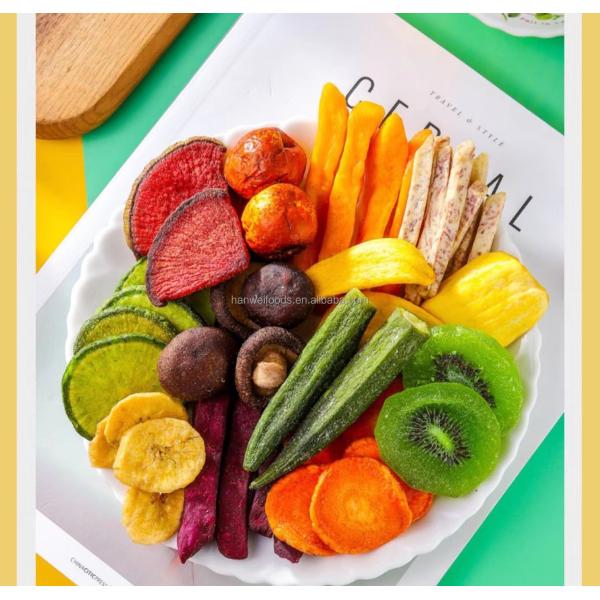 Оптовый овощ VF свежий откалывает здоровую закуску для высушенных Vegan обломоков корня лотоса
