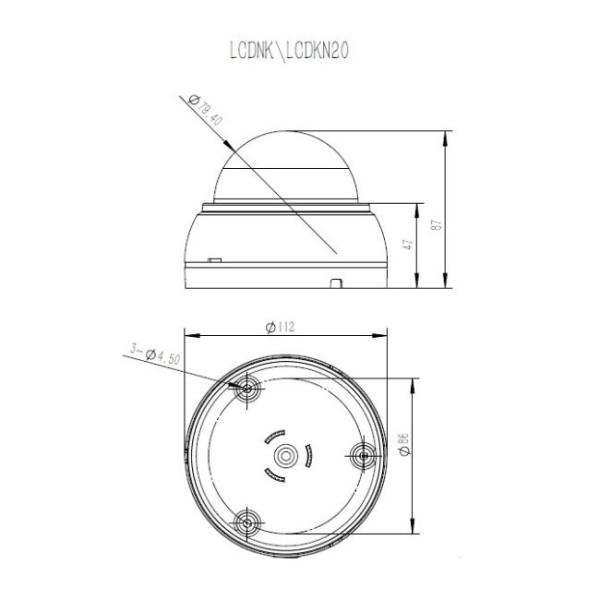 5MP White Residential Cctv Dome Cameras External 1/2.9