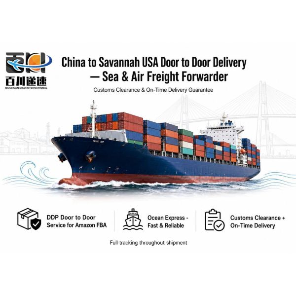 China to Savannah USA Door to Door Delivery Sea and Air Freight Forwarder