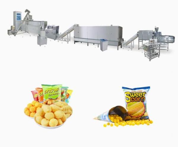 Le casse-croûte a soufflé machine d'extrudeuse de casse-croûte de maïs