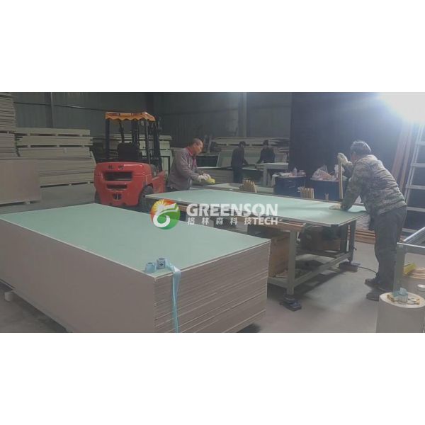 Automatic PUR Hot Glue Laminating Machine for MDF Board with 5-17m/min Production Speed