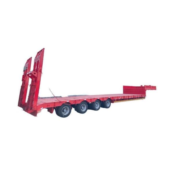 4 Axles 100 Tons Heavry Duty Lowboy Truck Semi Trailer/Low Bed/Lowbed Gooseneck Removeable/Lowbed Trailer