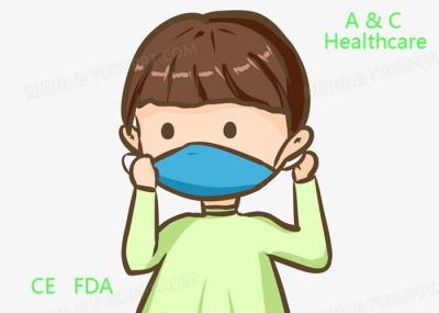 Funny Children'S Medical Face Masks Ear Wearing Breathable Surgical Mask CE FDA ISO