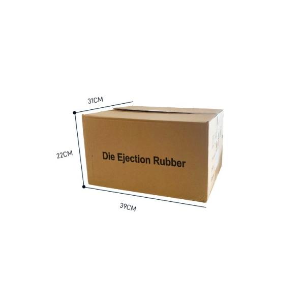 Die Cutting EPDM Rubber Foam Sponge with Adhesive Color Orange Dimension 10x300x380mm