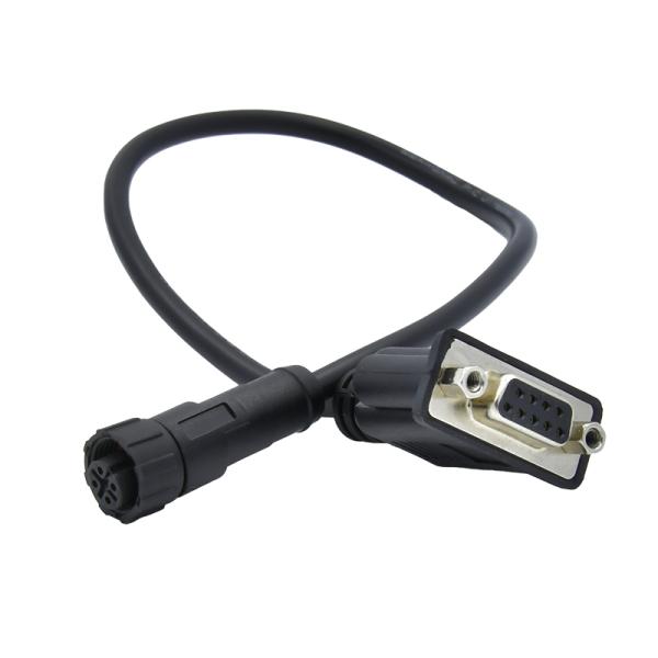 M12 to D-Sub Waterproof Connector IP68 DB9 DB15 DB25 DB37