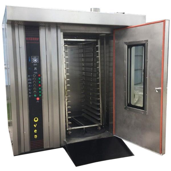 16/32/64 Trays Capacity Hot Air Rotary Rack Oven with Burner Bakery Equipment Made