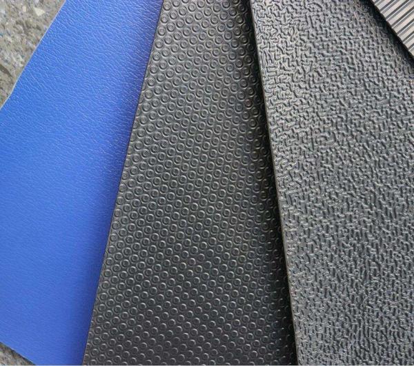 Custom Slip Resistance Pvc Bus Flooring , Bus Floor Covering Material Easy Clean