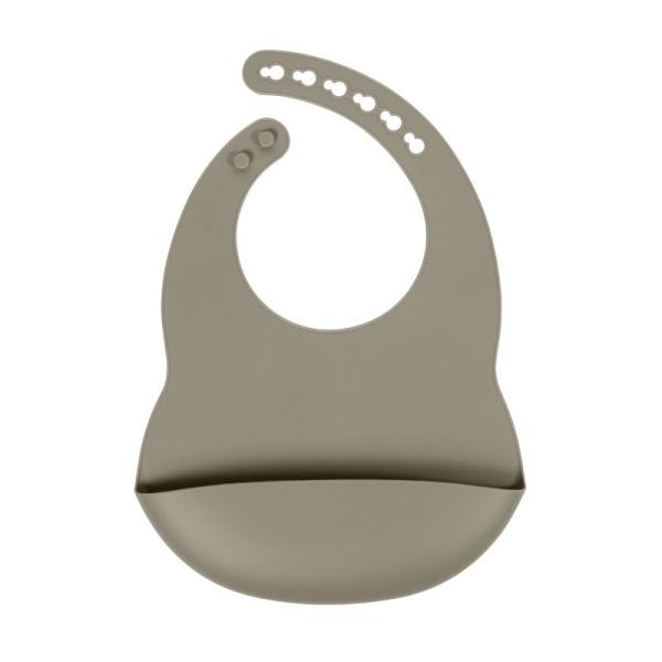 Waterproof Infant Baby Feeding Bib Green Pink Blue Yellow Gray Oem With Size Is 3.5*30.6*20.8 cm And Weight Is 81 Gram