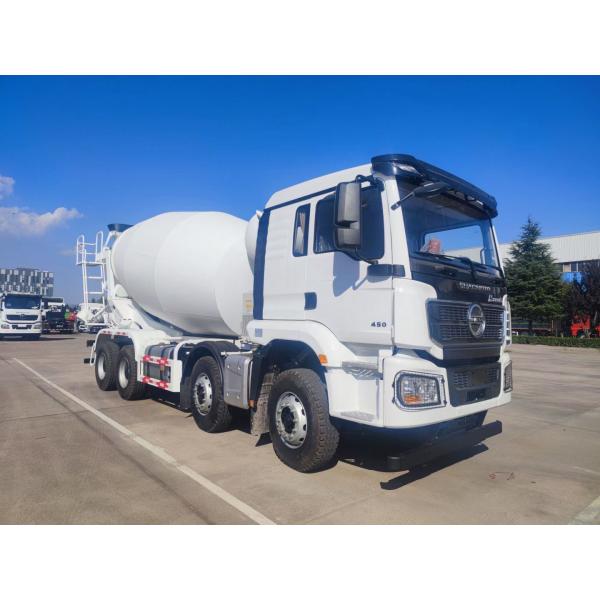 8x4 camión transportador de hormigón SHACMAN H3000 mezclador de hormigón de tránsito 375HP blanco