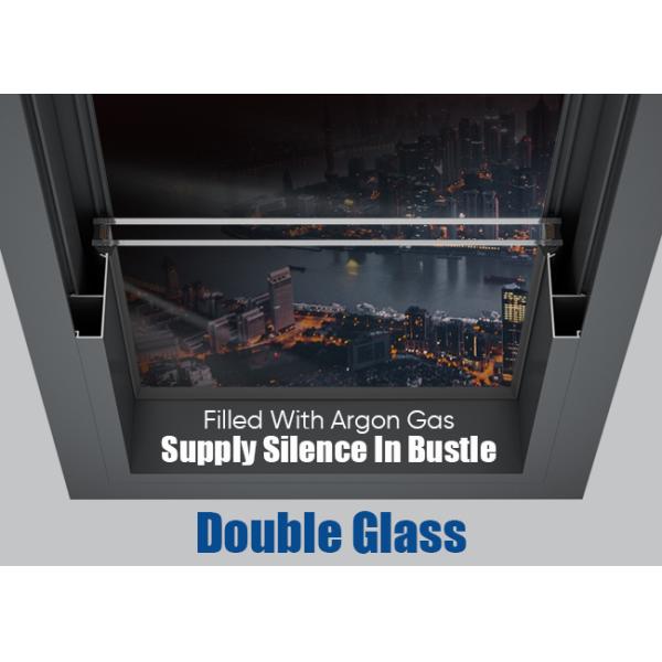 Double Glazed Aluminium Casement Windows Simple Design Space Saving
