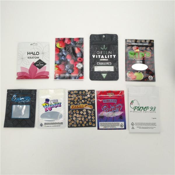 A prova da criança ensaca sacos de plástico personalizados para o malote da medicina das cookies da selva do runtz dos sacos de CBD com janela