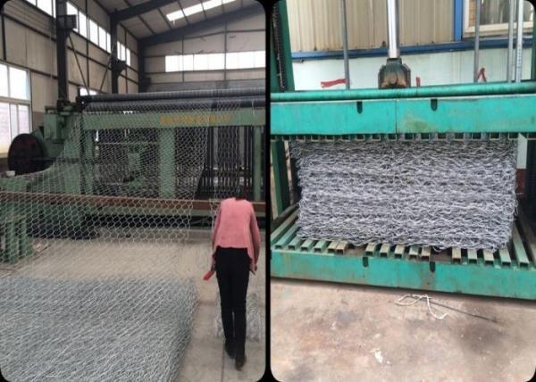 3.05mm 2.7mm Low Carbon Wire Galvanized Gabion Mesh 3x1x1m 2x1x1m