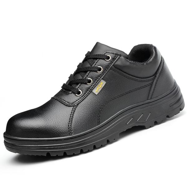 Microfiber Leather Waterproof Industrial Work Boots Steel Toe Anti Smash