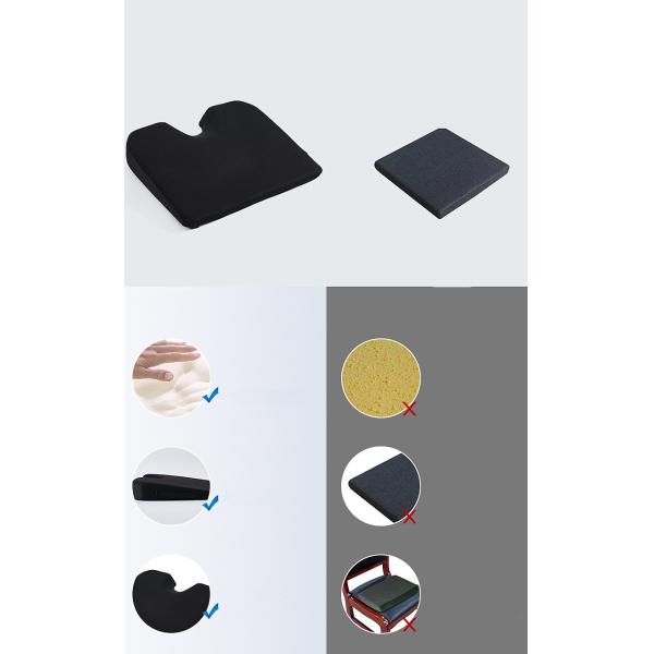 Customized Memory Foam Chair Cushion Triangle Foam Wedge Cushion with Mesh Seat Cover