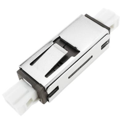 MU ao adaptador simples da fibra ótica da conexão do material do metal da MU