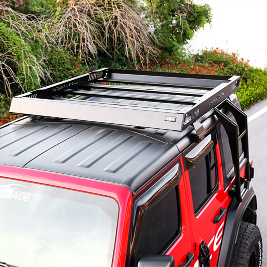 Strong and Aluminum Alloy Perimeter Guard for Jeep Wrangler JL JK Roof Rack Tray Platform Luggage Bracket