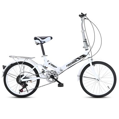 20 polegadas de velocidade variável bicicleta dobrável de aço de alto carbono V freio para estudante