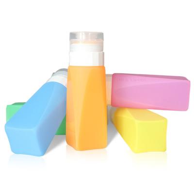 Garrafas Squeezable de pouco peso do curso do silicone de 3 onças