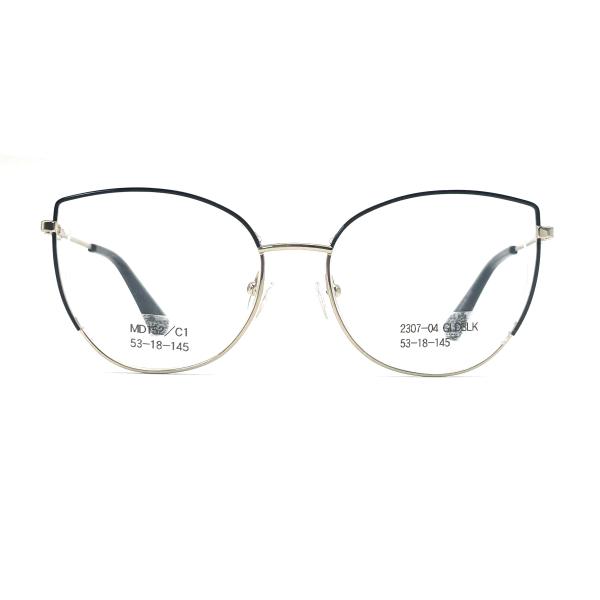 MD152 Stainless Steel Metallic Optical Frames for Women s Preference