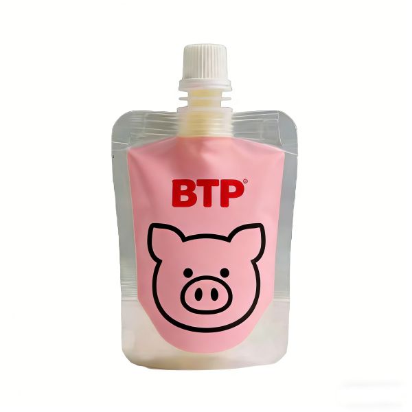 Custom Digital-Printed Animal Food Pouches Food-Grade Screw Cap Clear Window for Content Display
