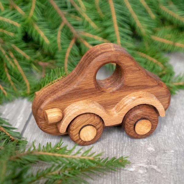 OEM ODM Handmade Wooden Toys Cars For Toddlers With Smooth Edges