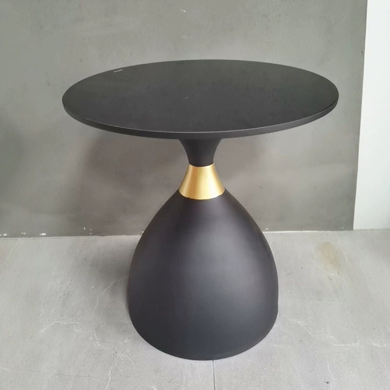 Modern Convertible Metal Accent End Table Bedside Table Small Sofa Side Table Coffee Table for Living Room Sintered Stone Rock