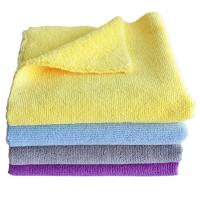 serviette détaillante de tissus de la voiture 500gsm jaune pour le nettoyage de pare-brise