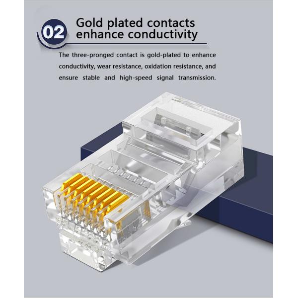 MSDS Network Cable Accessories Modular Cat6 UTP 8p8c Rj45 Plugs Connector
