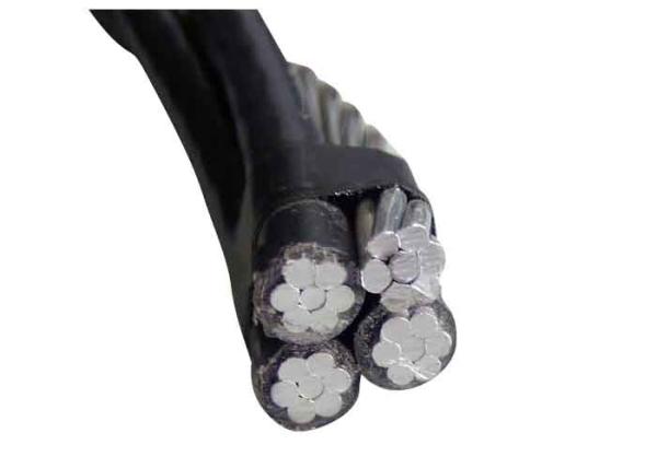 Aluminium 3 Core Conductor Aerial Bundled Cable No Sheath IEC 60502