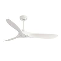 Ventilateur de plafond contemporain de luxe blanc d'usine avec moteurs AC et télécommande à 3 vitesses