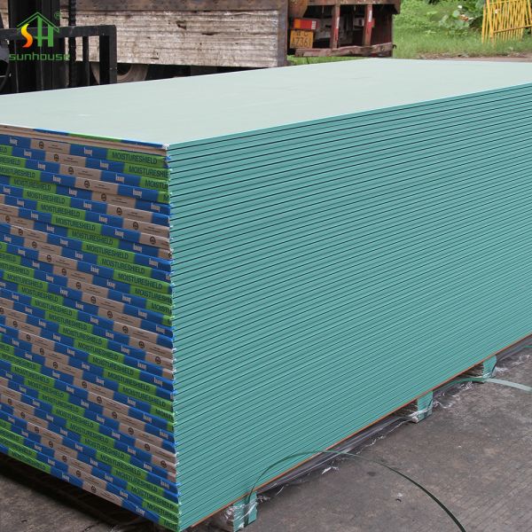 4X8 Industrial Common 12mm Water-Resistant Gypsum Panel Drywall for Bathrooms and Outdoor Use