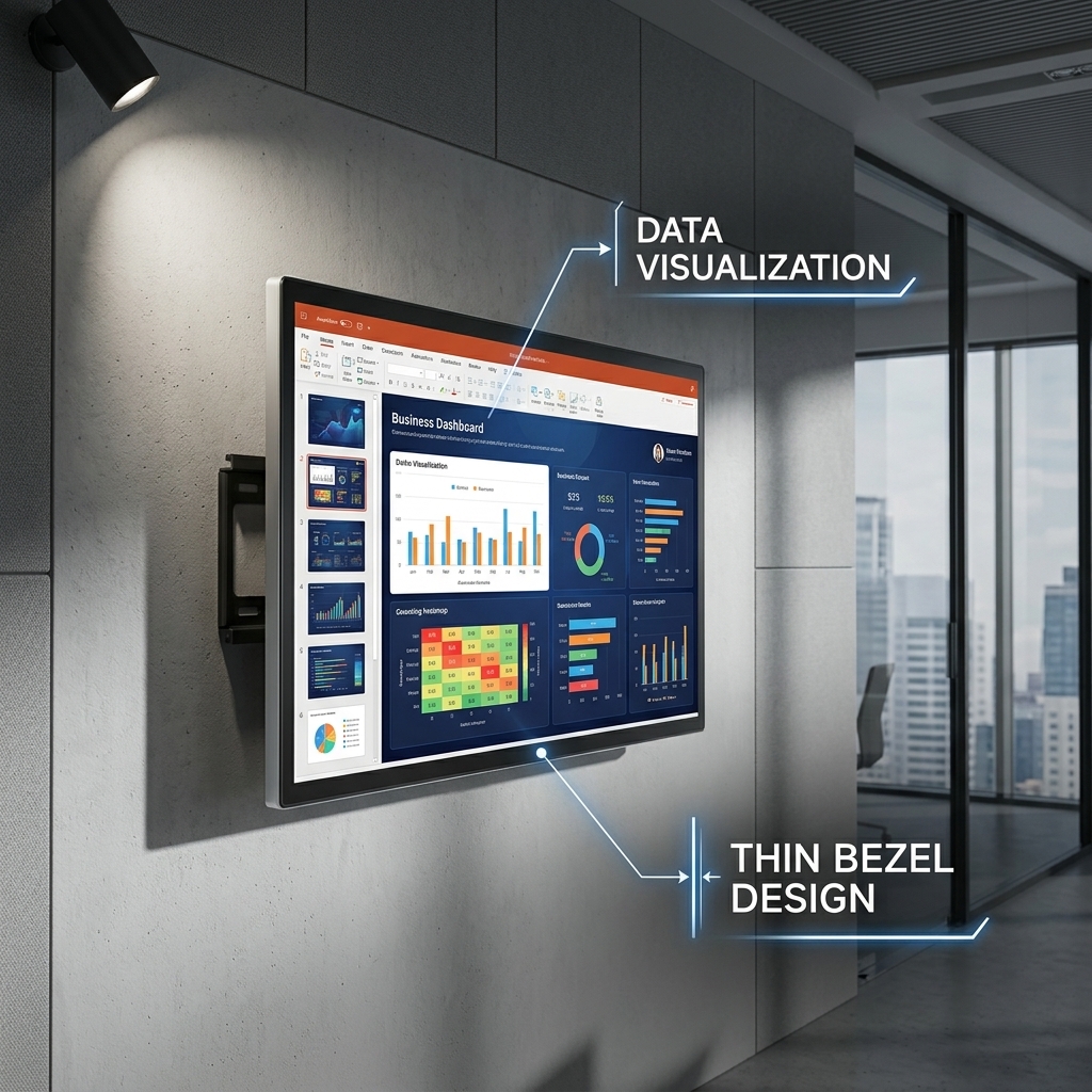 49 Inch Android 16 Wall-Mounted Digital Signage Display Wireless Screen Mirroring 4K Cloud CMS Qtenboard