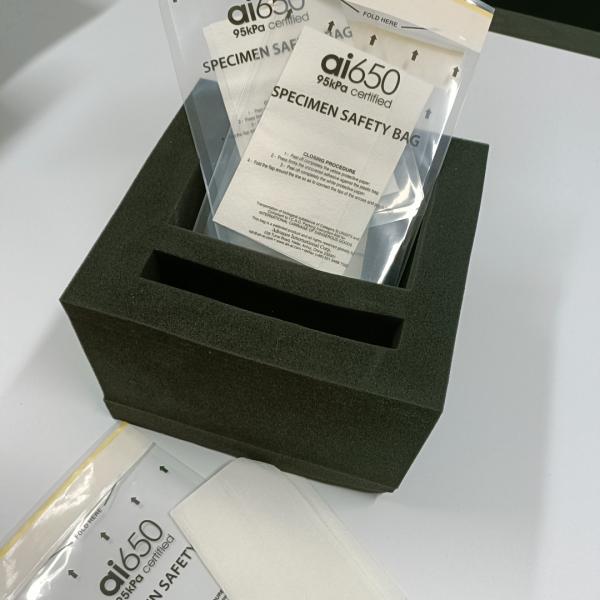 Ai 650 95kpa Specimen Bag With Inside Pocket Paperwork Pouch