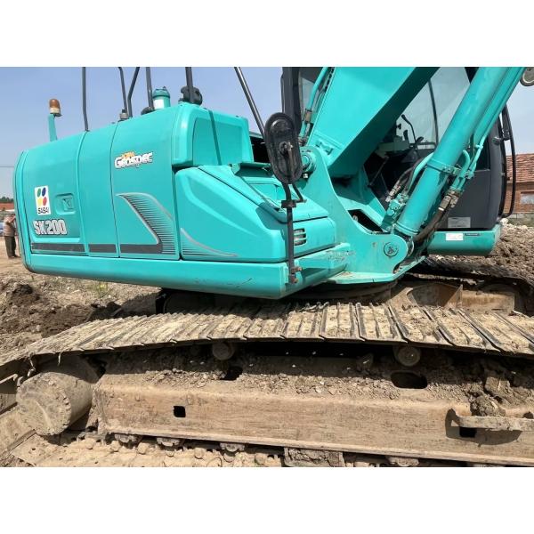 Kobelco SK200 Оригинальный использованный экскаватор Тяжелое буровое оборудование 20 тонн