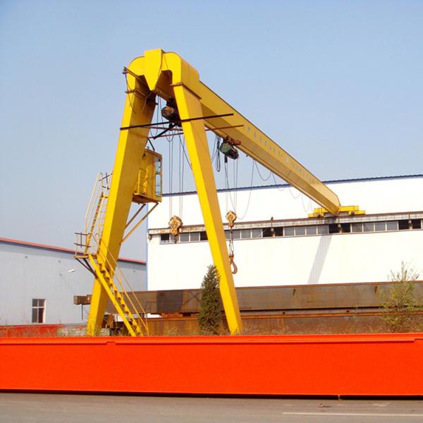 16T Single Girder Travelling Semi Gantry Crane With Electric Hoist