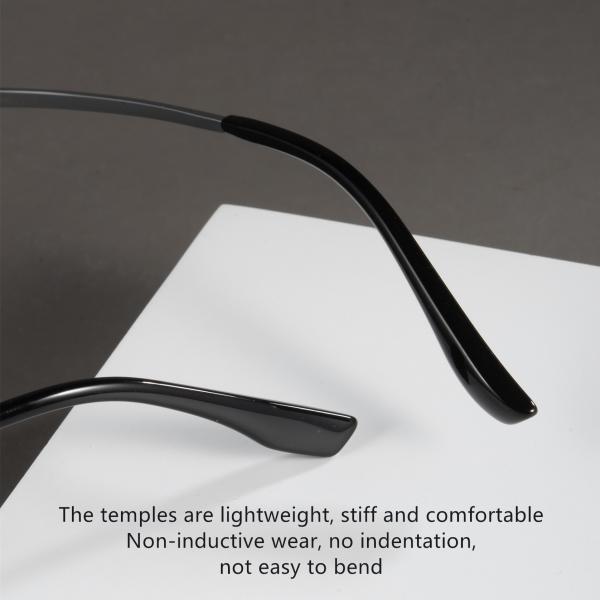 Эллиптический чистый титановый алюминиевый очки клип на очки бизнес