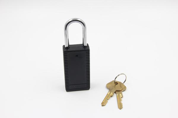Plastic Brass Key Safety Lockout Padlocks Stainless Steel Shackle Color Customized