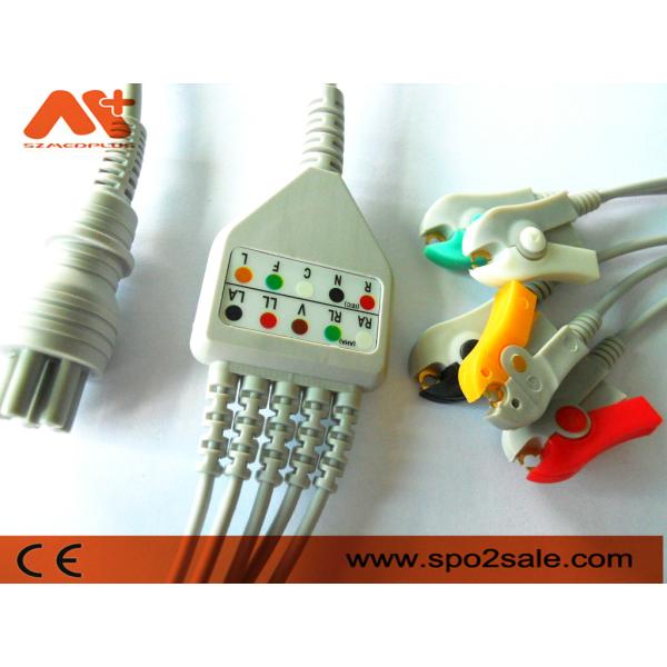 Кабель Omron Colin сразу соединяет монитор зажима 6pin руководства кабеля 5 ECG терпеливый