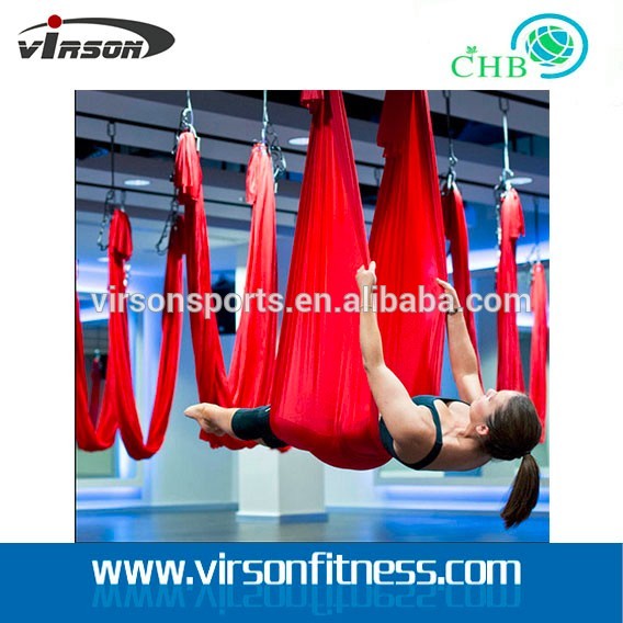 Virson popular 5m length yoga aerial yoga swing&yoga hammocks