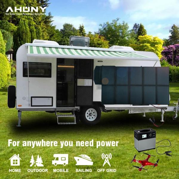 Kit de cobertores solares portáteis de PET monocristalino 200w para caravana RV
