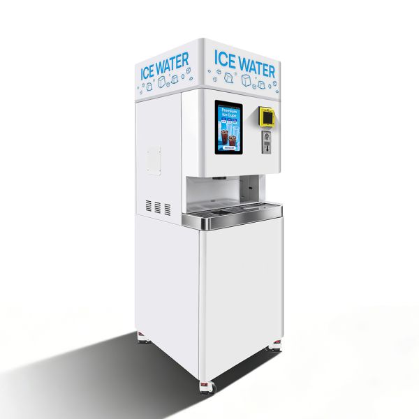 3-in-1 Ice & Water Vending Machine With Galvanized Sheet Material and 4.5kg Ice Storage Capacity Suitable for High-Frequency Trial Scenarios