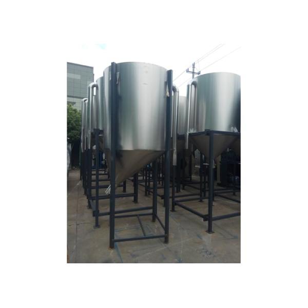 Space Saving Stainless Steel Hopper Plastic Storage For Pellet Machine 1.5kw