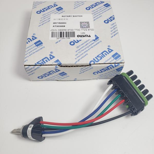 ロータリー・スロットル・ノブ・スイッチ 26YY50084 AT303859 ジョン・ディール 670D 770C 772G 870D