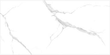 Carrara White Marble Ceramic Tiles Glazed Floor Tile 900 X 1800 Mm Antibacterial