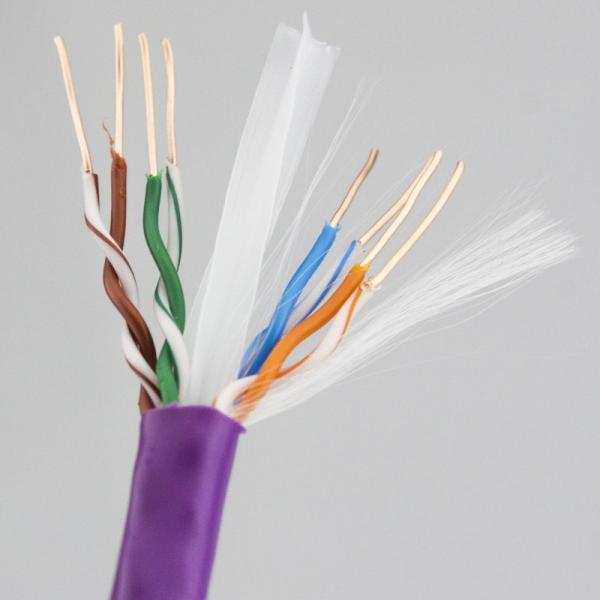 ETL PVC Jacket Cat6 Lan Cable 305m 0.55mm CCA HDPE Cat 6 FTP Cable