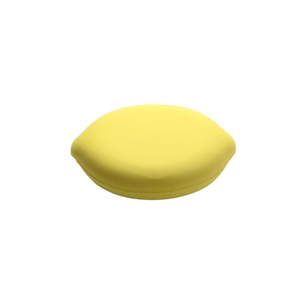 Home Decor Sofa Cushion Contour Memory Foam Neck Pillow for Side Sleep Polyester Lemon